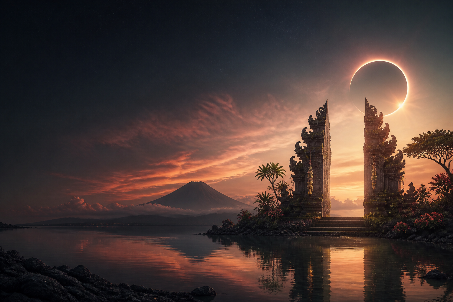 Ilustrasi langit untuk Bali Glow